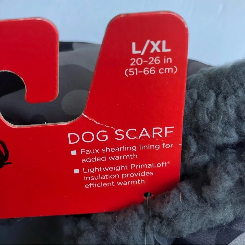 NWT Camo Sherpa dog scarf L/XL